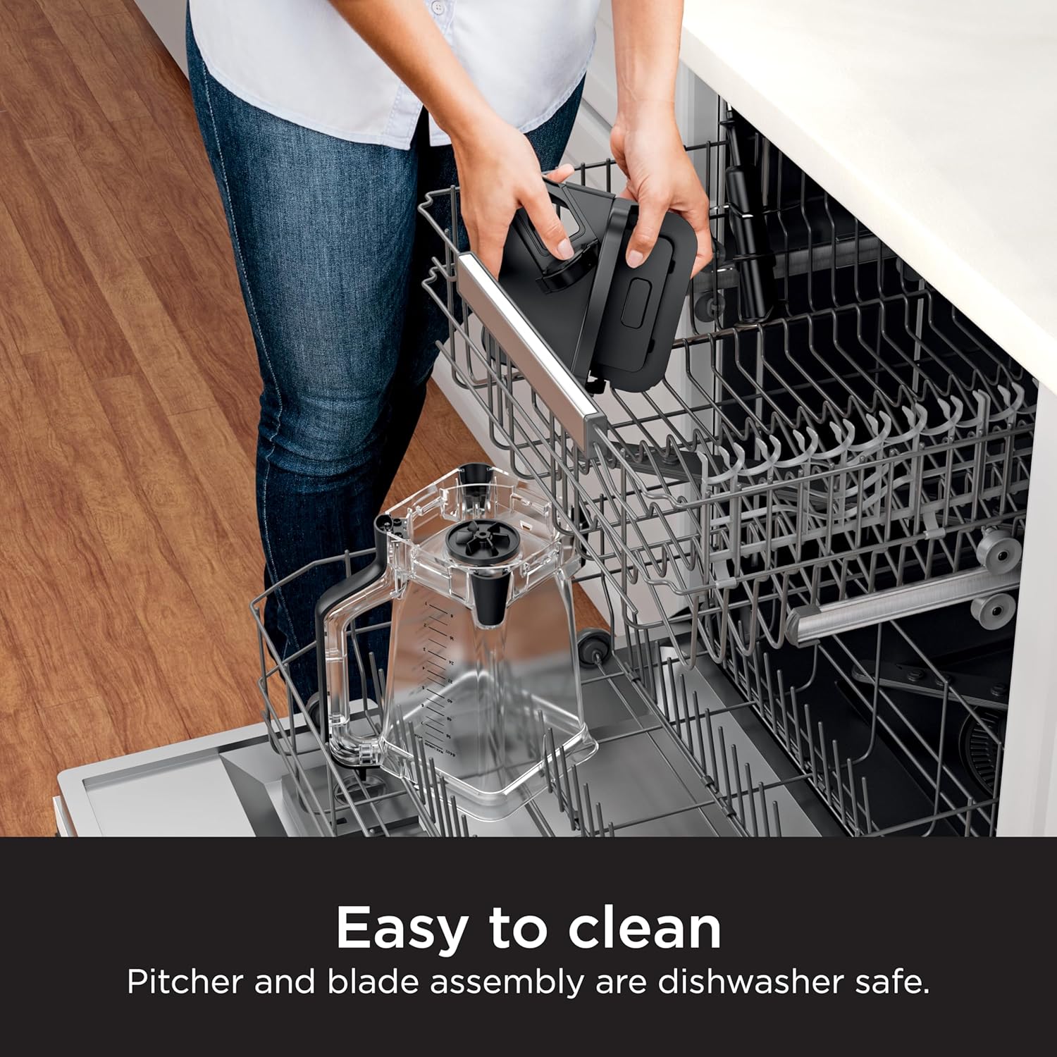 Ninja BR201AMZ Professional Blender 2.0, 1200 Watts, Auto-iQ Program, Total Crushing Blades, 72-oz. Pitcher, 4 Manual Speeds for Smoothies, Shakes, and Frozen Drinks, Dishwasher-Safe Parts, Dark Grey - Image 7