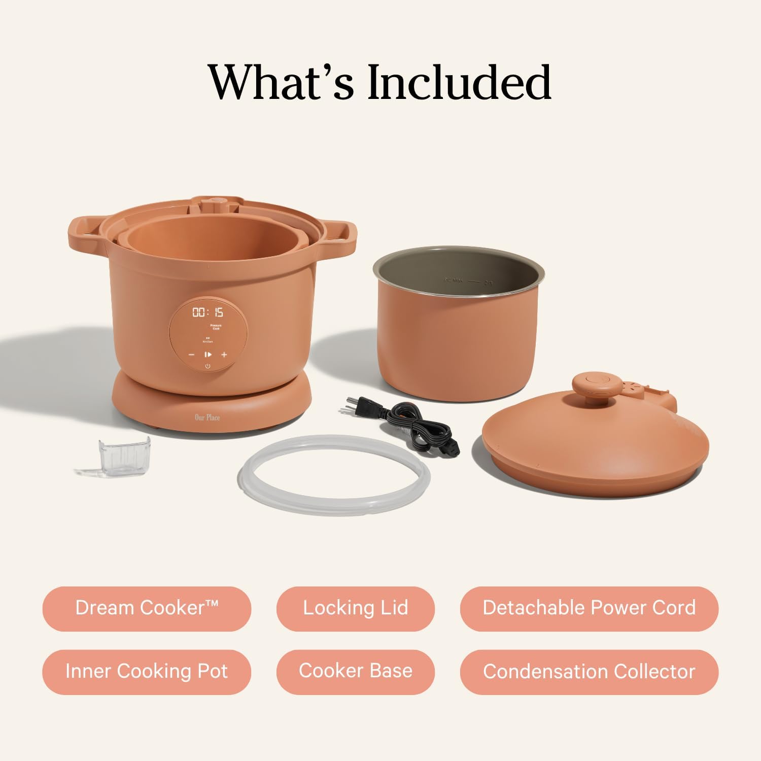 Our Place Dream Cooker | 6-quart Multicooker | 4 Versatile Modes | Pressure Cook, Slow Cook, Sear & Saute, Keep Warm | Hands-Free Steam Release | Tailored Control Panel | Spice - Image 6