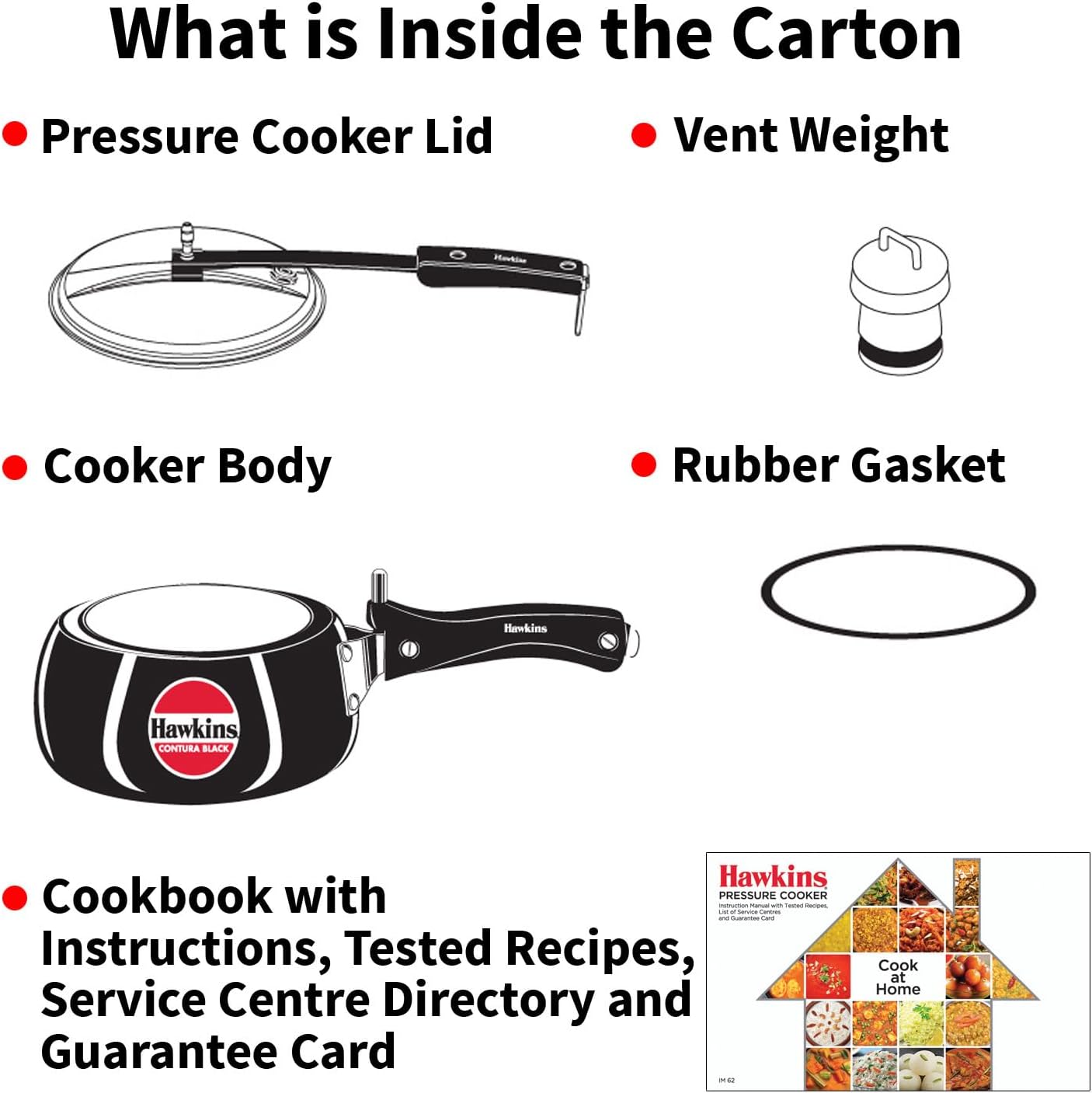 Hawkins 2 Litre Contura Black Pressure Cooker, Hard Anodised Inner Lid Cooker, Handi Cooker, Small Cooker, Black (CB20) - Image 12