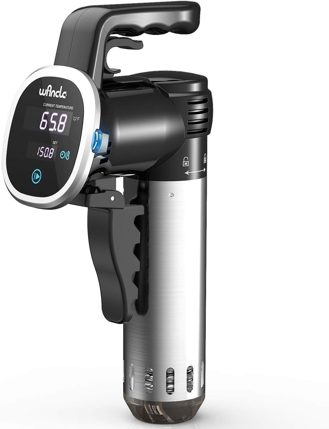 Sous Vide Cooker Immersion Circulator, Wancle sous vide machine 850W, Ultra-Quiet, 120V, Black