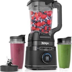 Ninja Detect Power Blender Pro + Personal Single-Serve, BlendSense Technology, For-Smoothies, Food and More, Compact Kitchen Countertop, 1800 P-Watts, 72 oz. Pitcher, (2) 24 oz. Cups, Black, TB301