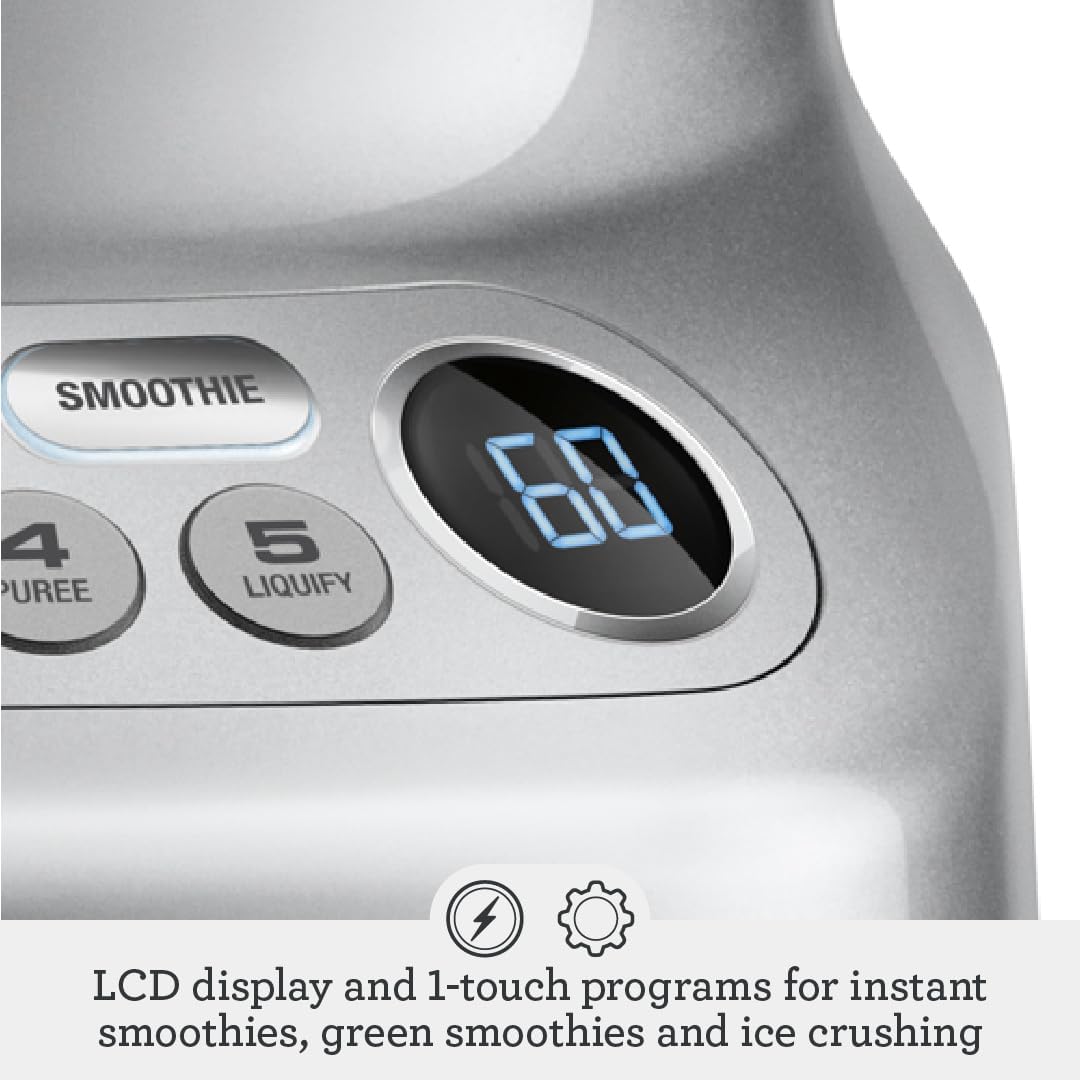 Breville BBL620SIL Fresh and Furious Blender, Silver - Image 3