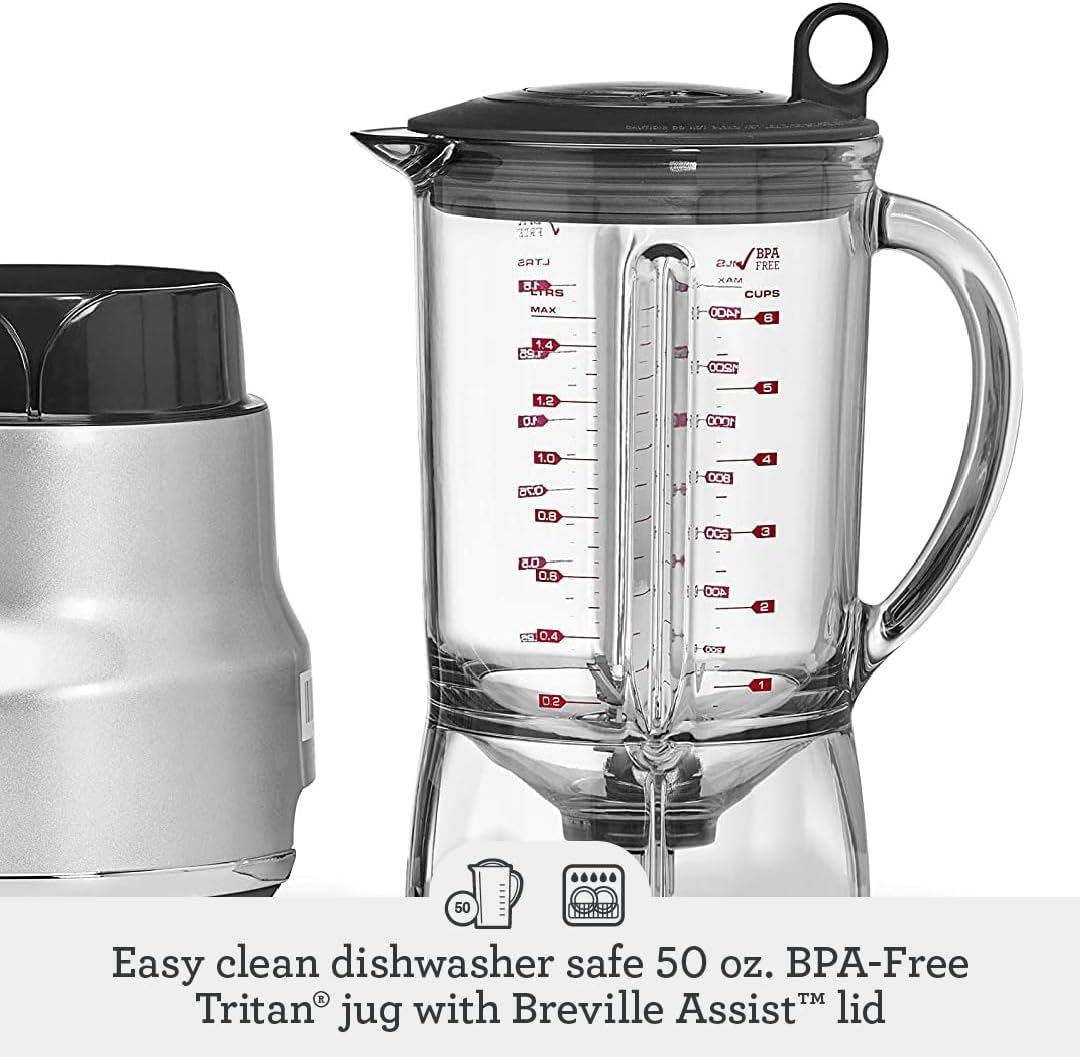 Breville BBL620SIL Fresh and Furious Blender, Silver - Image 4