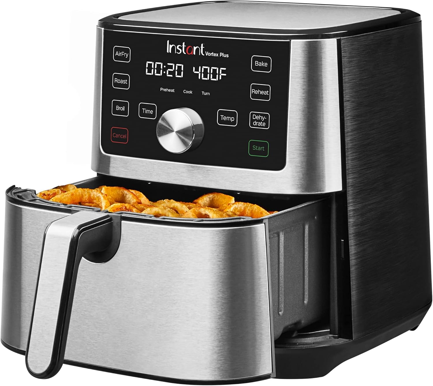 Instant Pot Vortex Plus 6QT XL Air Fryer, 6-in-1, Broils, Dehydrates, Crisps, Roasts, Reheats, Bakes for Quick Easy Meals, 100+ In-App Recipes, Dishwasher-Safe, from the Makers of Instant Pot, Black - Image 4