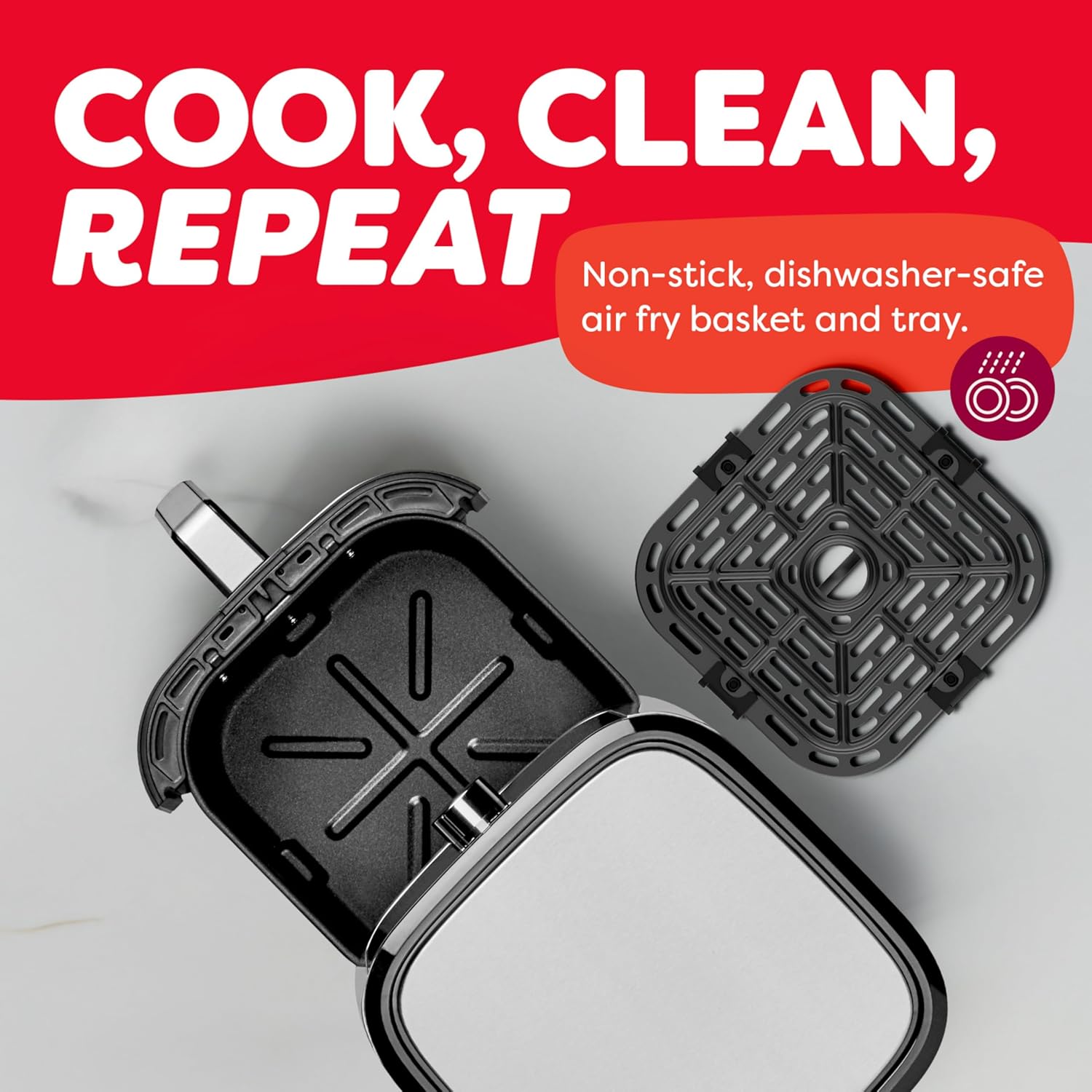 Instant Pot Vortex Plus 6QT XL Air Fryer, 6-in-1, Broils, Dehydrates, Crisps, Roasts, Reheats, Bakes for Quick Easy Meals, 100+ In-App Recipes, Dishwasher-Safe, from the Makers of Instant Pot, Black - Image 7