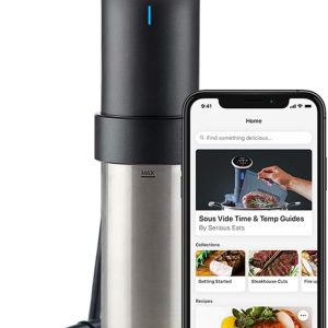 Anova Culinary Sous Vide Precision Cooker Pro, 1200 Watts, Black and Silver