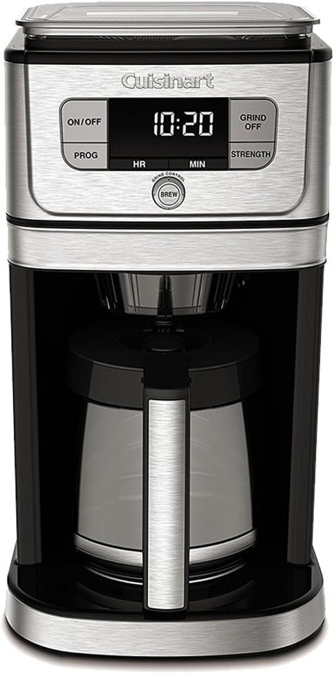 Cuisinart DGB-800 Fully Automatic Burr Grind & Brew, 12-Cup Glass, Silver - Image 2