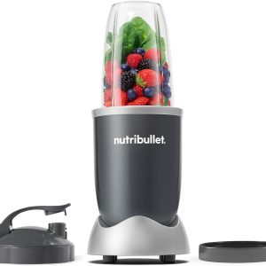 nutribullet Personal Blender, Shakes, Smoothies, Food Prep, and Frozen Blending, 24 Ounces, 600 Watt, Gray, NBR-0601WM