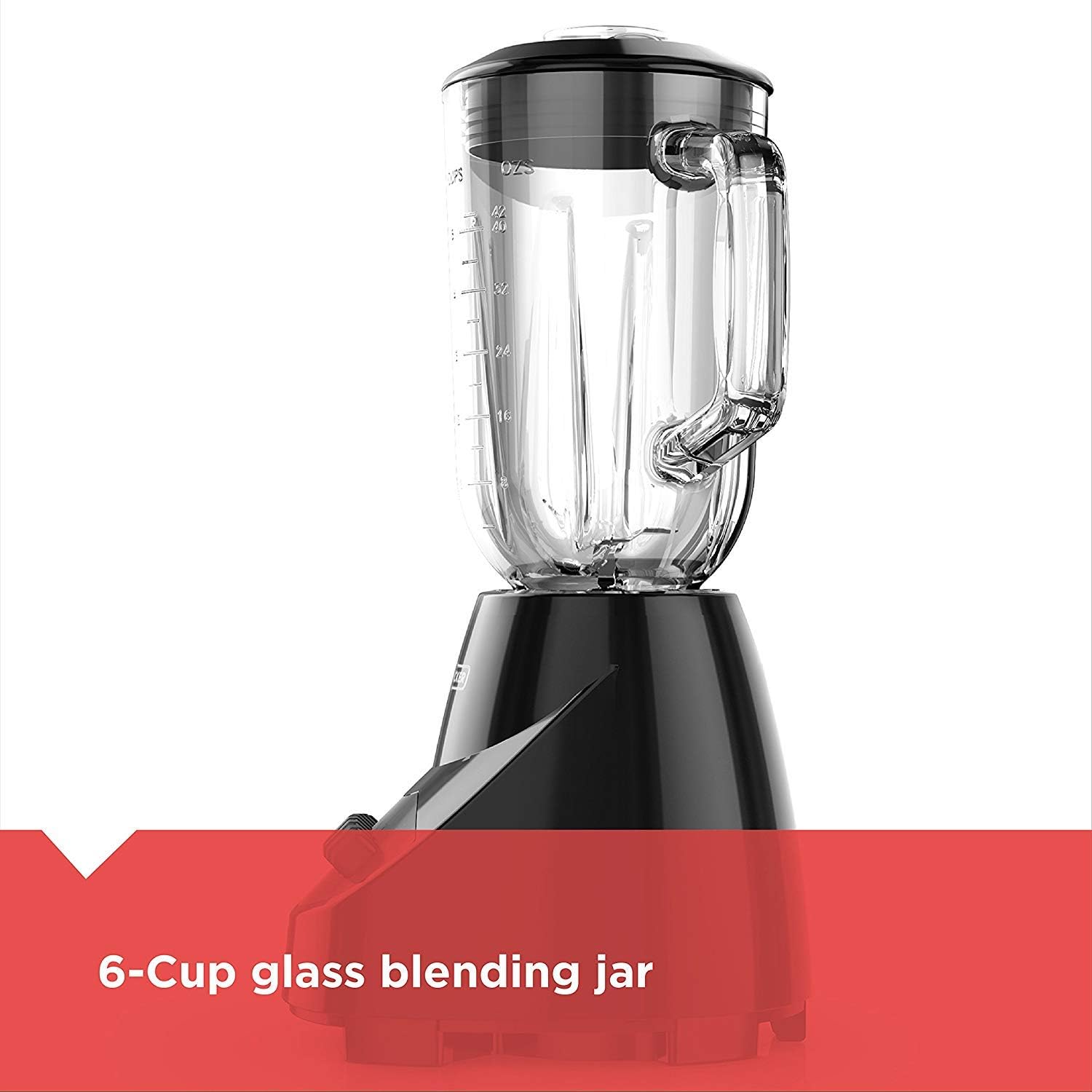 BLACK+DECKER Countertop Blender with 6-Cup Glass Jar, 10-Speed Settings, Black, BL2010BG - Image 6