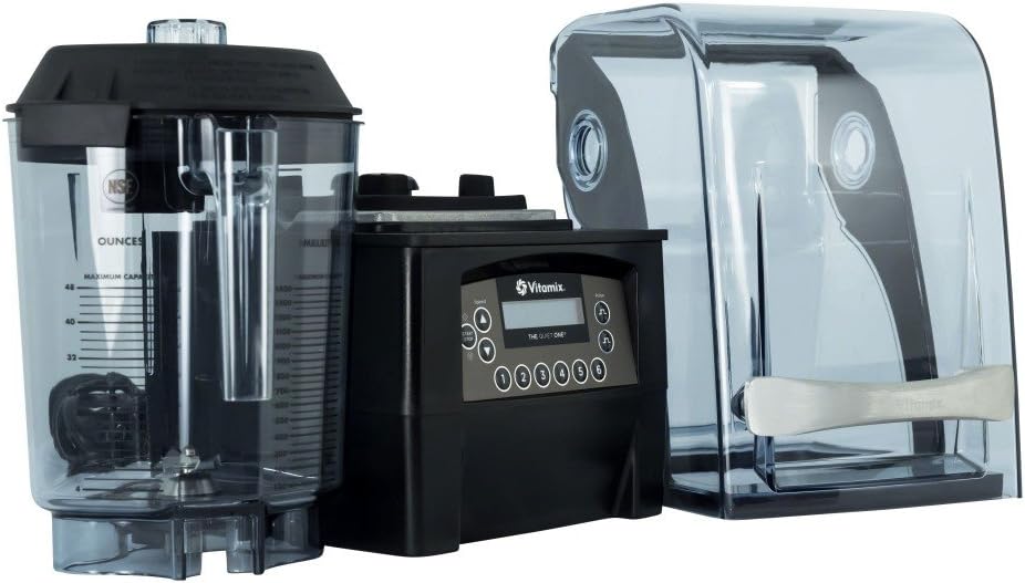 Vitamix 36019 The Quiet One On-Counter Bar Type 48 Oz Blender, black/clear - Image 4