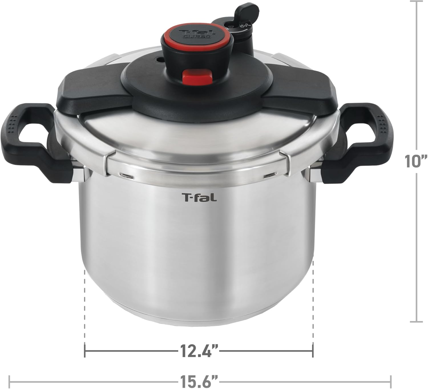 T-fal Clipso Stainless Steel Pressure Cooker, 6.3 Quart, Induction Cookware, Secure Locking System, One Hand System, Recipe Book Included, Pots and Pans, Kitchen, Silver - Image 8