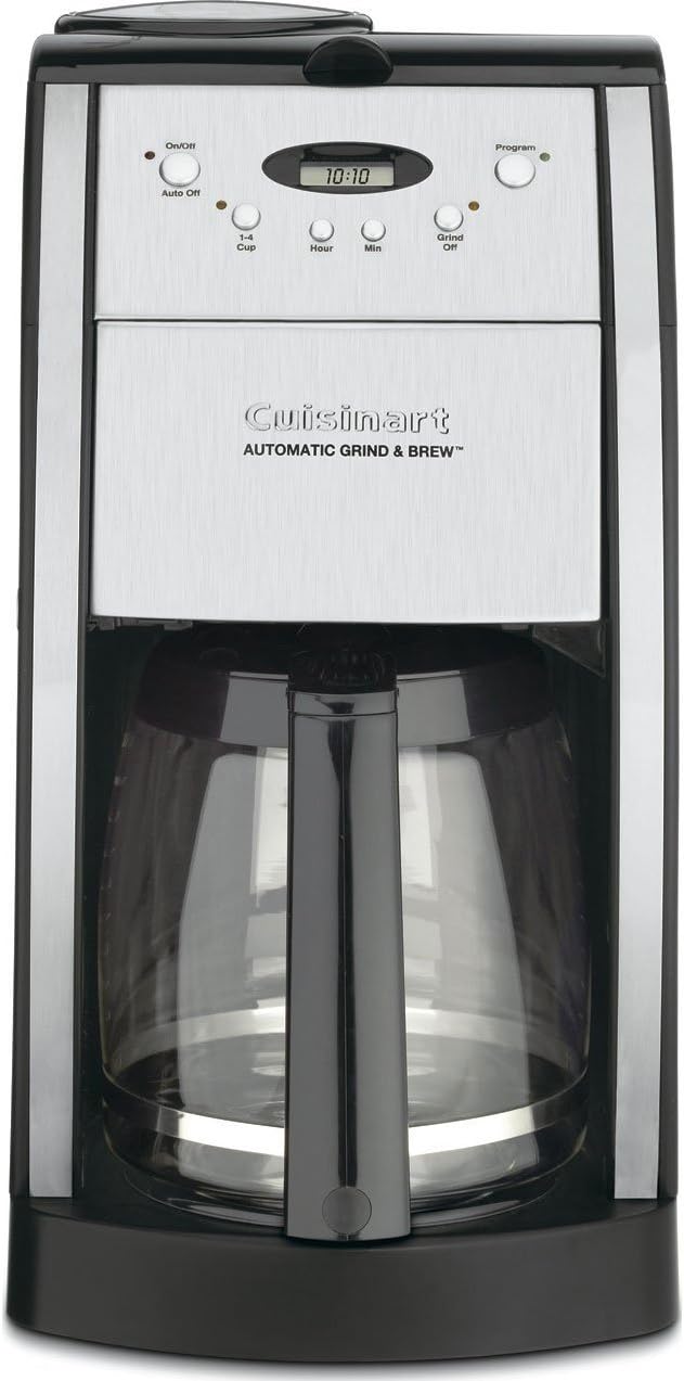 Cuisinart DGB-550BKP1 Automatic Coffeemaker Grind & Brew, 12-Cup Glass, Black