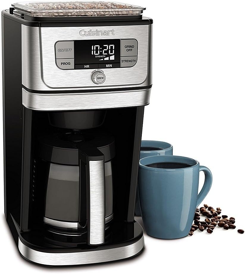 Cuisinart DGB-800 Fully Automatic Burr Grind & Brew, 12-Cup Glass, Silver - Image 4