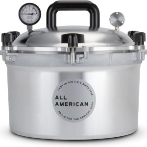 All American 1930: 15.5qt Pressure Cooker/Canner (The 915) - Exclusive Metal-to-Metal Sealing System - Easy to Open & Close - Suitable for Gas, Electric, or Flat Top Stoves - Made in the USA