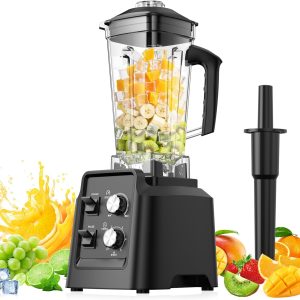 Blender for Smoothies - Countertop Blenders with 68oz Dishwasher-Safe Pitcher, Blenders for Kitchen, Ice Crushing & Frozen Fruit, BPA Free