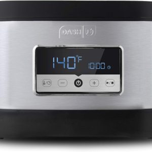 Dash Chef Series Digital Sous Vide Bath - Sous Vide Machine for Steak, Poultry, Seafood & Vegetables - Includes Vacuum Pump, 10 Bags & Recipe Guide - 8.5 Quarts