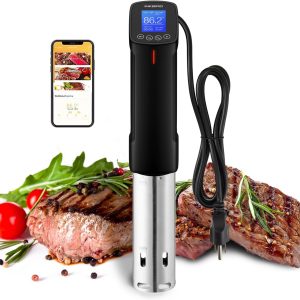 INKBIRD WIFI Sous Vide Cooker ISV-100W, 1000 Watts Sous Vide Machine Immersion Circulator with 14 Preset Recipes on APP & Calibration Function, Thermal Immersion, Fast-Heating with Timer