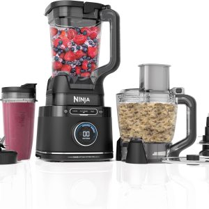 Ninja | All-in-One Blender and Food Processor | Best for Smoothies, Cookie Dough, Salsas, Cole Slaw and More | BlendSense Intelligence for Perfectly Smooth Results | 1800 Watt | Black | TB401