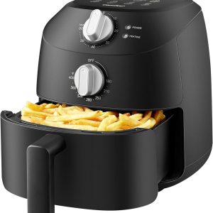 COMFEE' Compact 2.1 Quart Air Fryer with 12 Menu Options, Adjustable Timer & Temperature Control 180-400 degrees F, Dishwasher-Safe Nonstick Fry Basket