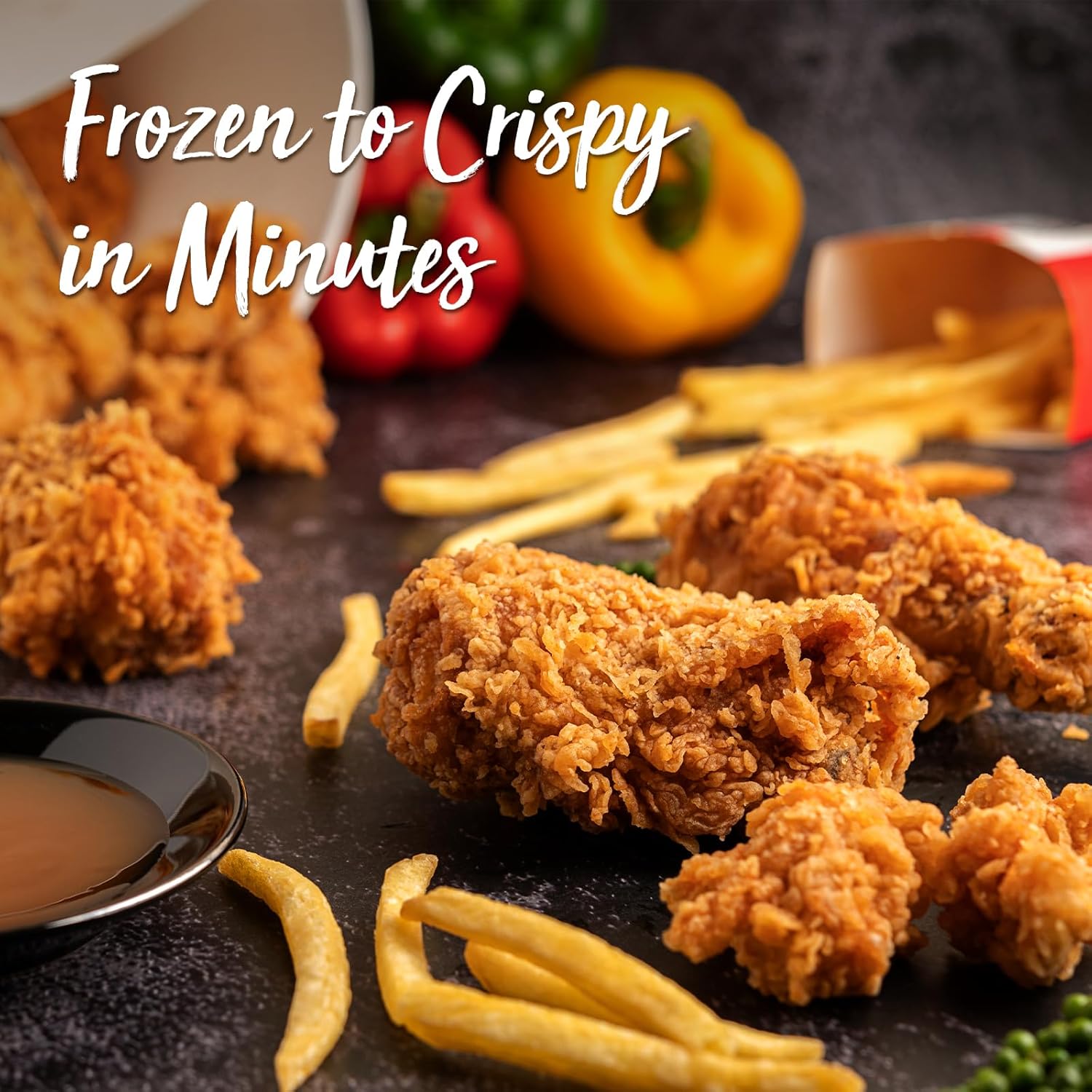 DEIME Air Fryer, Small Digital 2.8 Qt Airfryer Space Saving Compact, Bake, Reheat, Roasts for Quick Easy Meals, Mini Compact & Quiet, Nonstick & Dishwasher Safe Basket (Black) - Image 6