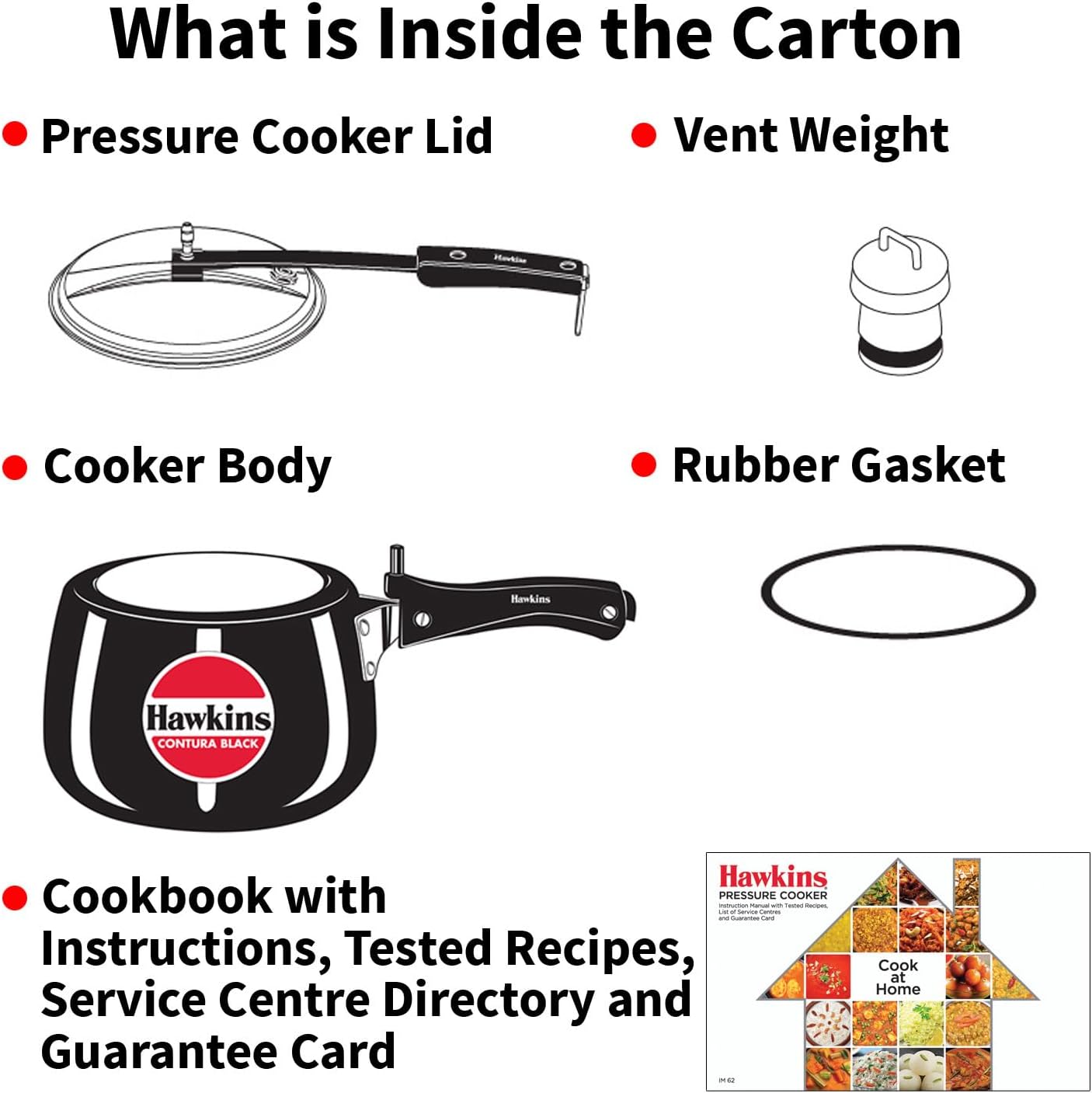 Hawkins 3 Litre Contura Black Pressure Cooker, Hard Anodised Inner Lid Cooker, Handi Cooker, Black (CB30) - Image 12