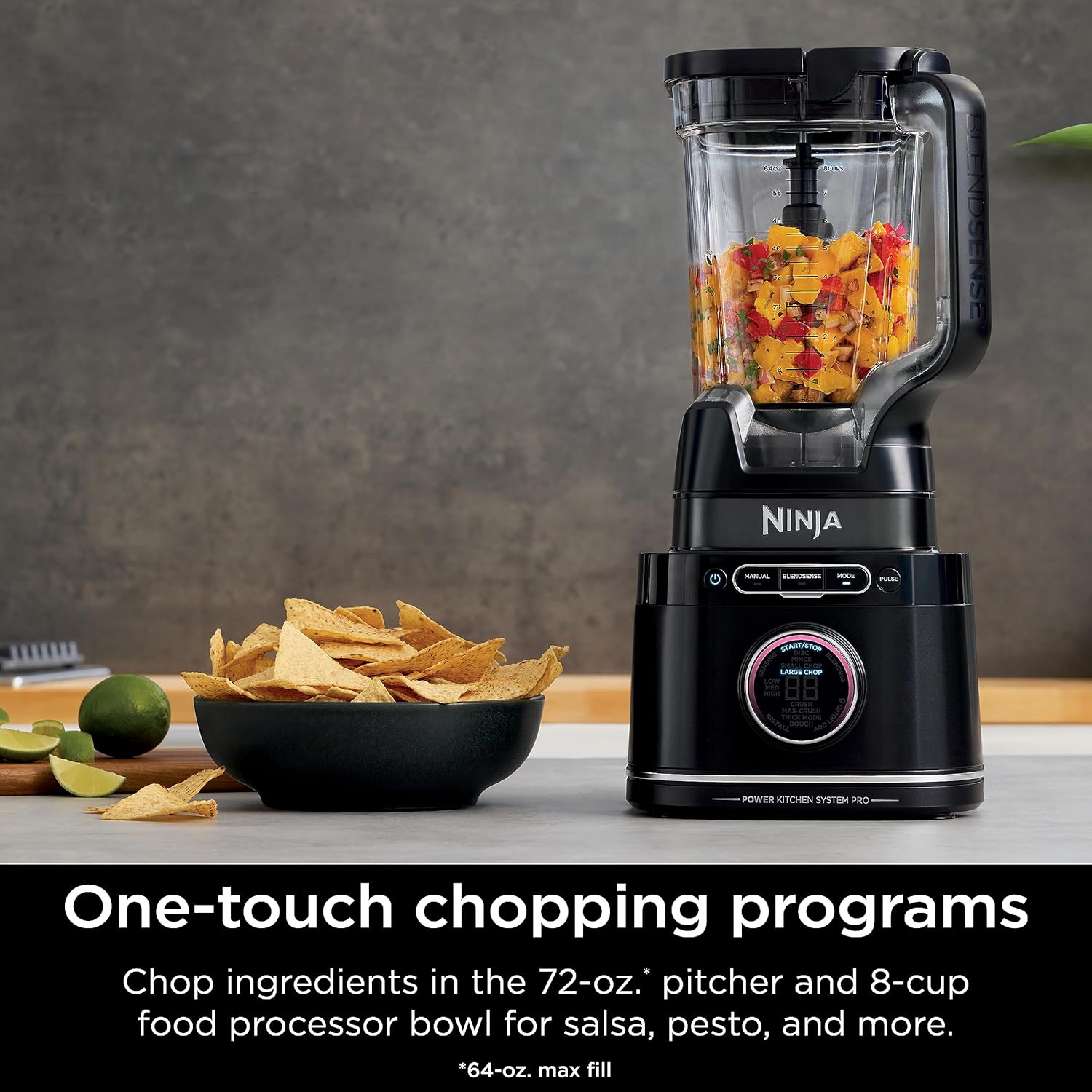Ninja | All-in-One Blender and Food Processor | Best for Smoothies, Cookie Dough, Salsas, Cole Slaw and More | BlendSense Intelligence for Perfectly Smooth Results | 1800 Watt | Black | TB401 - Image 9