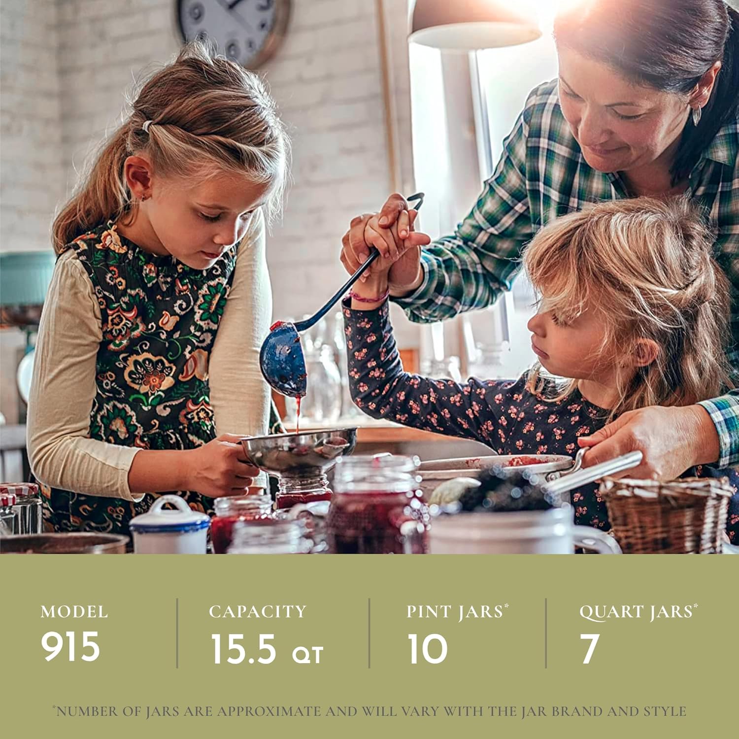 All American 1930: 15.5qt Pressure Cooker/Canner (The 915) - Exclusive Metal-to-Metal Sealing System - Easy to Open & Close - Suitable for Gas, Electric, or Flat Top Stoves - Made in the USA - Image 3