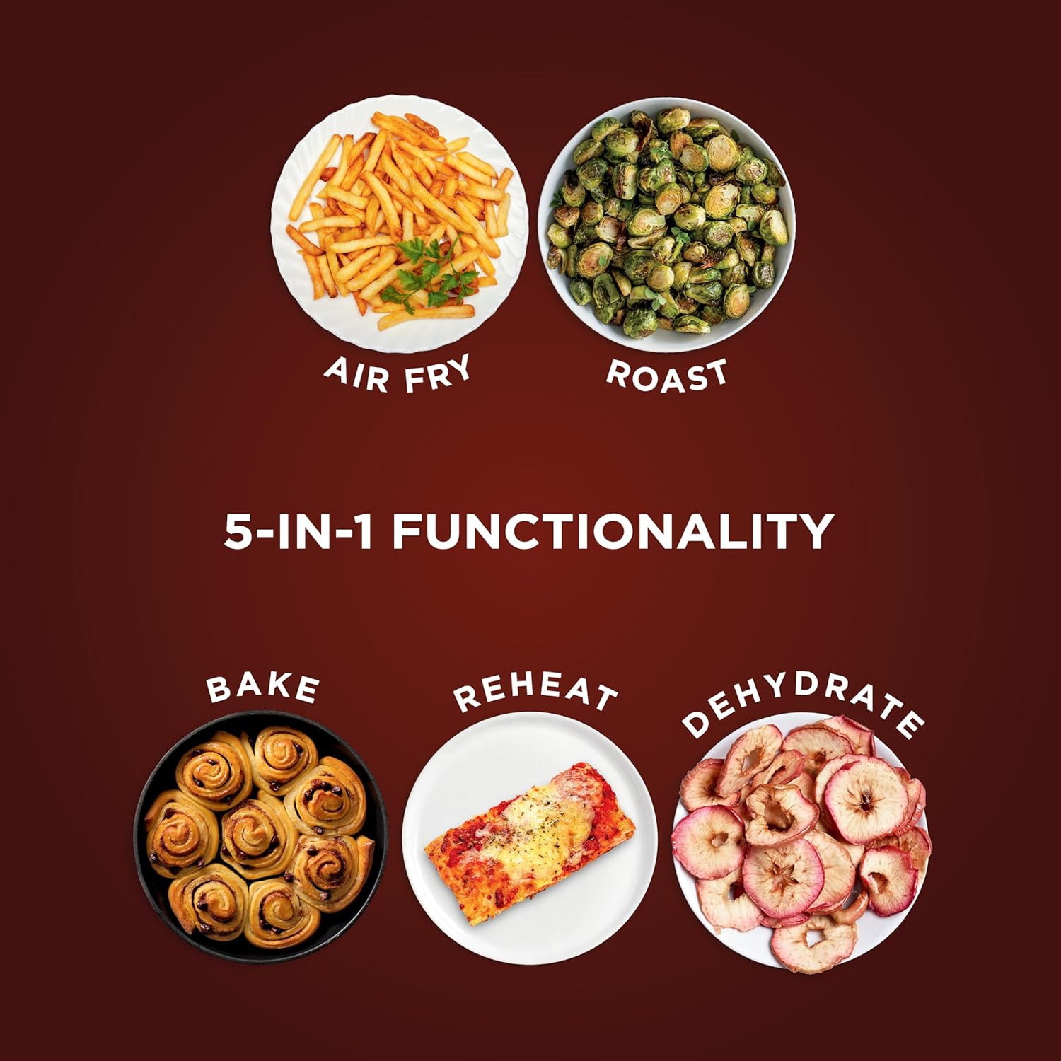 Ninja | Air Fryer | 4 QT Capacity | 4-in1 Roast, Crisp, Roast, Reheats, & Dehydrates | Dishwasher Safe Parts | Includes 20 Easy & Healthy Recipes | Compact | Grey | AF101 - Image 4