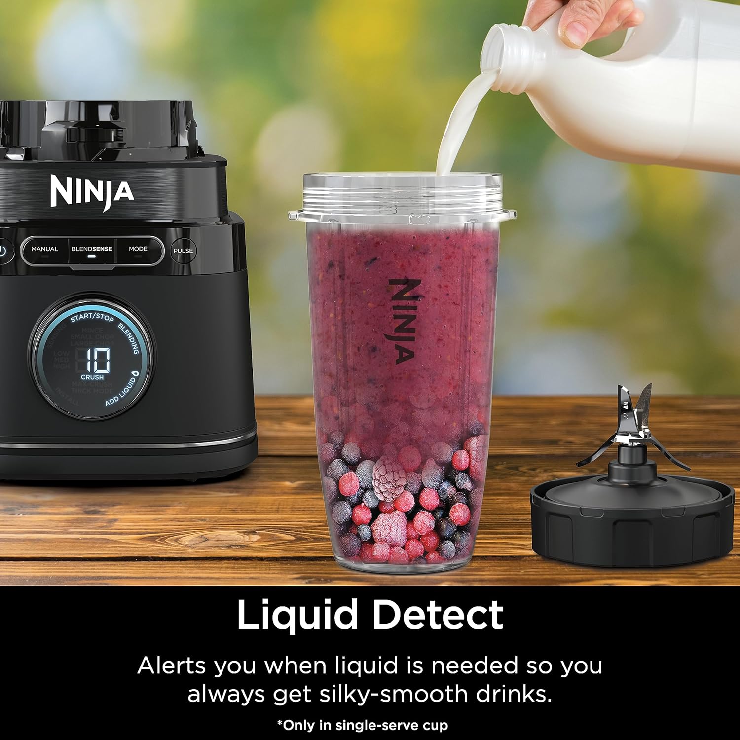 Ninja | All-in-One Blender and Food Processor | Best for Smoothies, Cookie Dough, Salsas, Cole Slaw and More | BlendSense Intelligence for Perfectly Smooth Results | 1800 Watt | Black | TB401 - Image 6