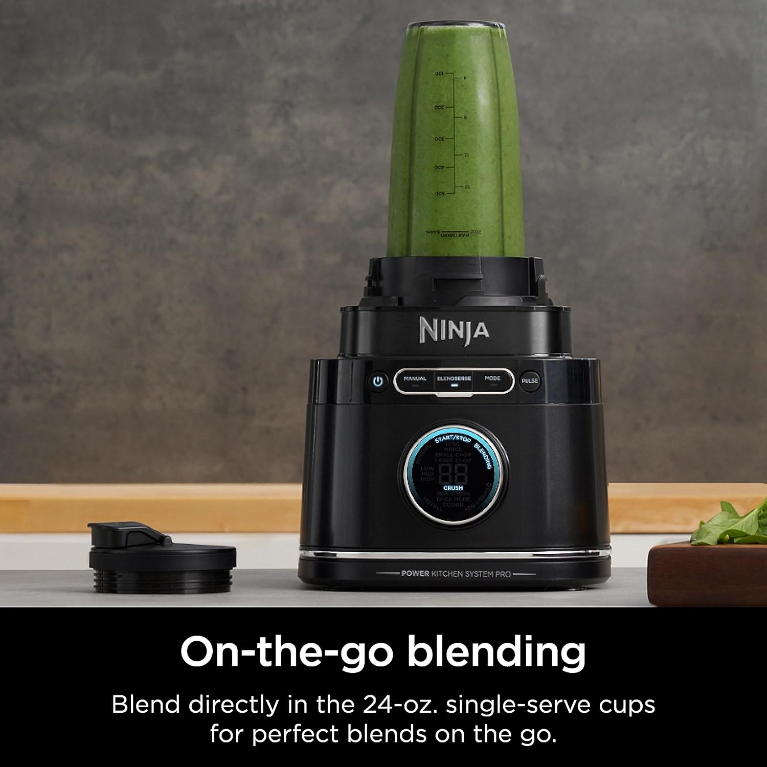 Ninja | All-in-One Blender and Food Processor | Best for Smoothies, Cookie Dough, Salsas, Cole Slaw and More | BlendSense Intelligence for Perfectly Smooth Results | 1800 Watt | Black | TB401 - Image 8