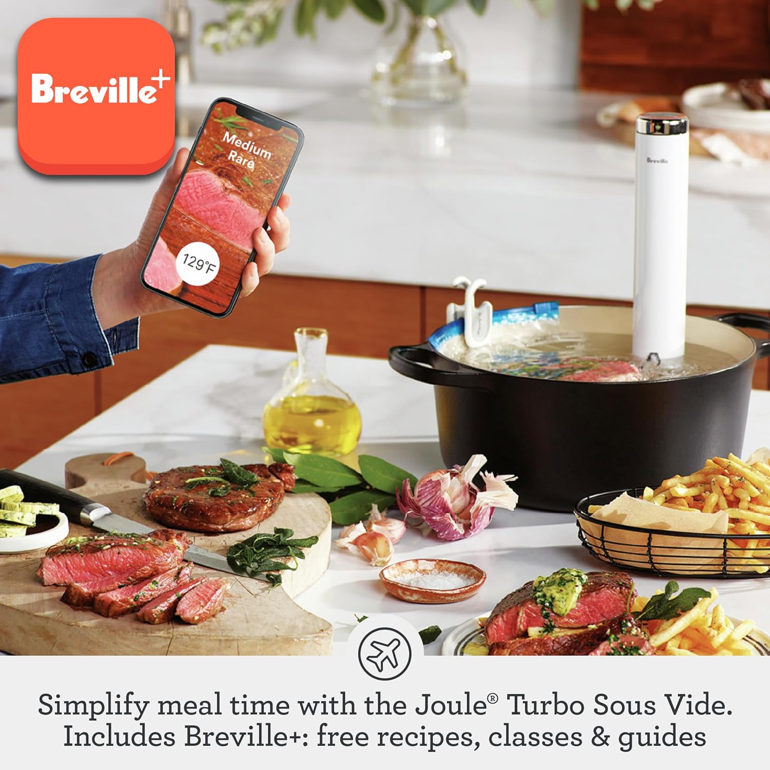 Breville BSV600PSS Joule Turbo Sous Vide Machine, Polished Stainless Steel - Image 2