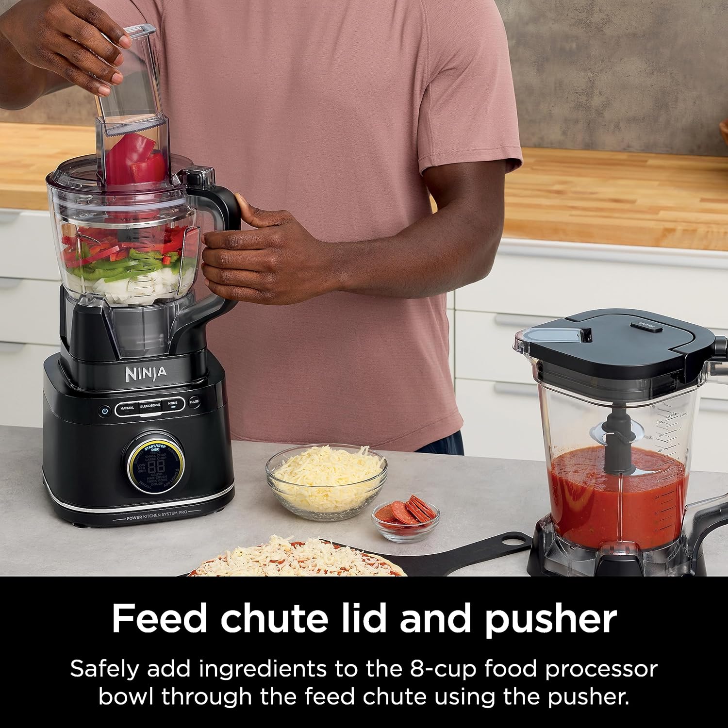 Ninja | All-in-One Blender and Food Processor | Best for Smoothies, Cookie Dough, Salsas, Cole Slaw and More | BlendSense Intelligence for Perfectly Smooth Results | 1800 Watt | Black | TB401 - Image 12