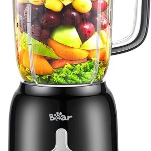 Bear Blender, 2025 New 700W Smoothie Countertop Blender with 40oz Cup for Shakes and Smoothies, 3-Speed for Crushing Ice, Puree and Frozen Fruit with Autonomous Clean