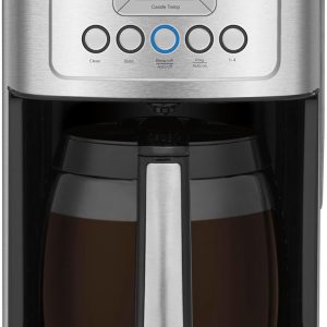 Cuisinart 14-Cup Coffee Maker, Programmable PerfecTemp Glass Carafe Coffee Machine with 1-4 Cup Setting, Brew Strength Control and Brew Pause, Stainless Steel, DCC-3200NAS