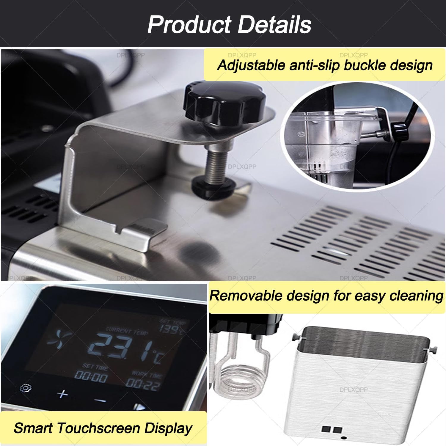 1600w High-Power Commercial Sous Vide Immersion Circulator,Fast Heating for 70l Water Bath,Professional Sous Vide Machine for Restaurants with Precise Temp Control - Image 6