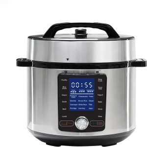 OLIXIS Electric Pressure Cooker 6.34Quart, 24 Functions in 1, Stainless Steel Pressure Cooker for Canning, Slowcook, Yogurt, Steam, Rice Grain, Soup, Bean, Poultry, Beef, Bake, Stew, Porridge