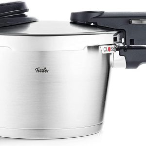 Fissler Vitavit Premium Pressure Cooker with Steamer Insert, 2.6 Quart