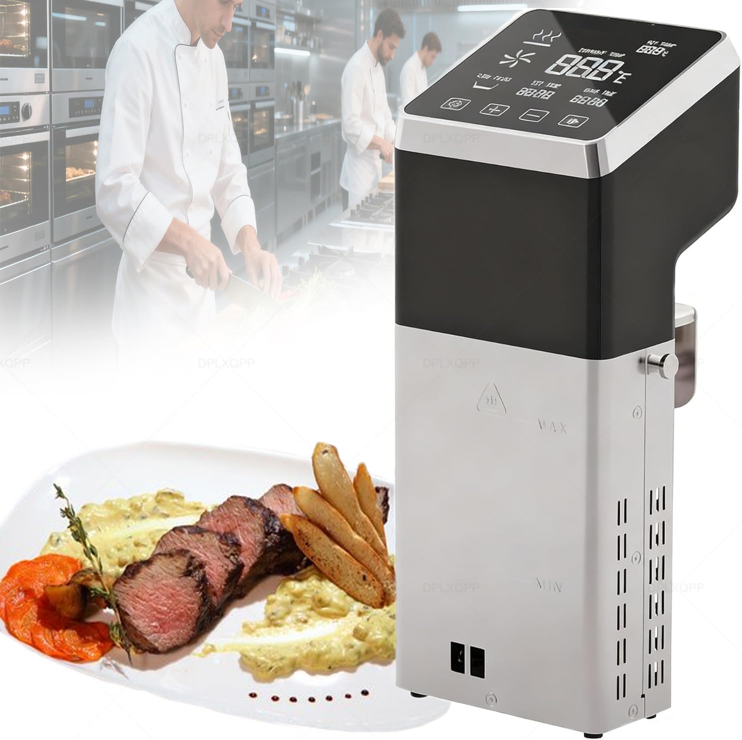 1600w High-Power Commercial Sous Vide Immersion Circulator,Fast Heating for 70l Water Bath,Professional Sous Vide Machine for Restaurants with Precise Temp Control