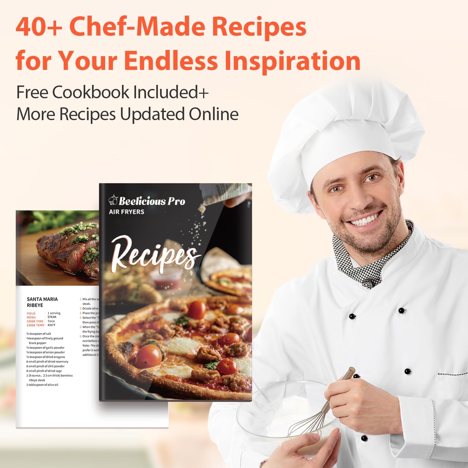 Beelicious 5.8QT Large Air Fryer, 12-in-1 Digital Airfryer with View Window, 40+ Recipes, Flavor-Lock Tech, Dishwasher Safe,Shake Reminder, Compact, Quiet, Nonstick. Black - Image 6