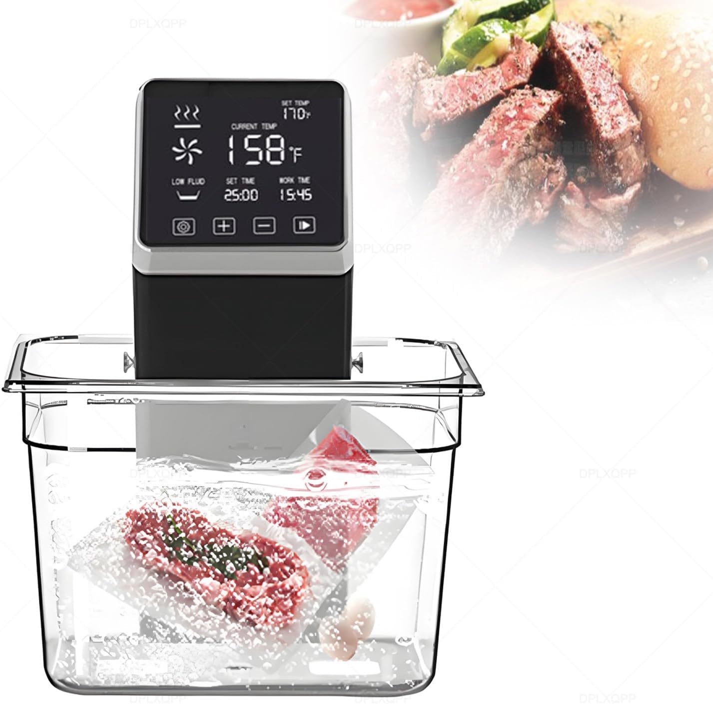 Commercial Sous Vide Machine 1600w,70l Large-Capacity Immersion Circulator,±0.1°c Precision for Restaurant Hotel Kitchen,Sous Vide Cooker with Powerful Water Pump