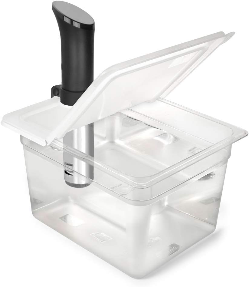 EVERIE Sous Vide Container 12 Quart EVC-12 with Collapsible Hinged Lid Compatible with Anova Nano or AN500-US00 or Anova Pro 3.0 or Anova Mini, Also Fits Instant Pot - Image 2