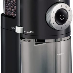 KRUPS Precision Burr Coffee Grinder: 12 Settings, 8 oz Capacity for Drip, French Press, Espresso, Pour Over, Cold Brew - Stainless Steel, 110W, Auto-Stop, Easy Clean - Coffee Grinders for Home Use