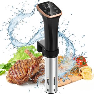 BLITZHOME Sous Vide Cooker, IPX7 Waterproof Compact Sous Vide Machine Pro, with Recipes, Accurate Temperature & Timer, Fast Heating, 1100W Ultra Quiet Stainless Precision Immersion Circulator…