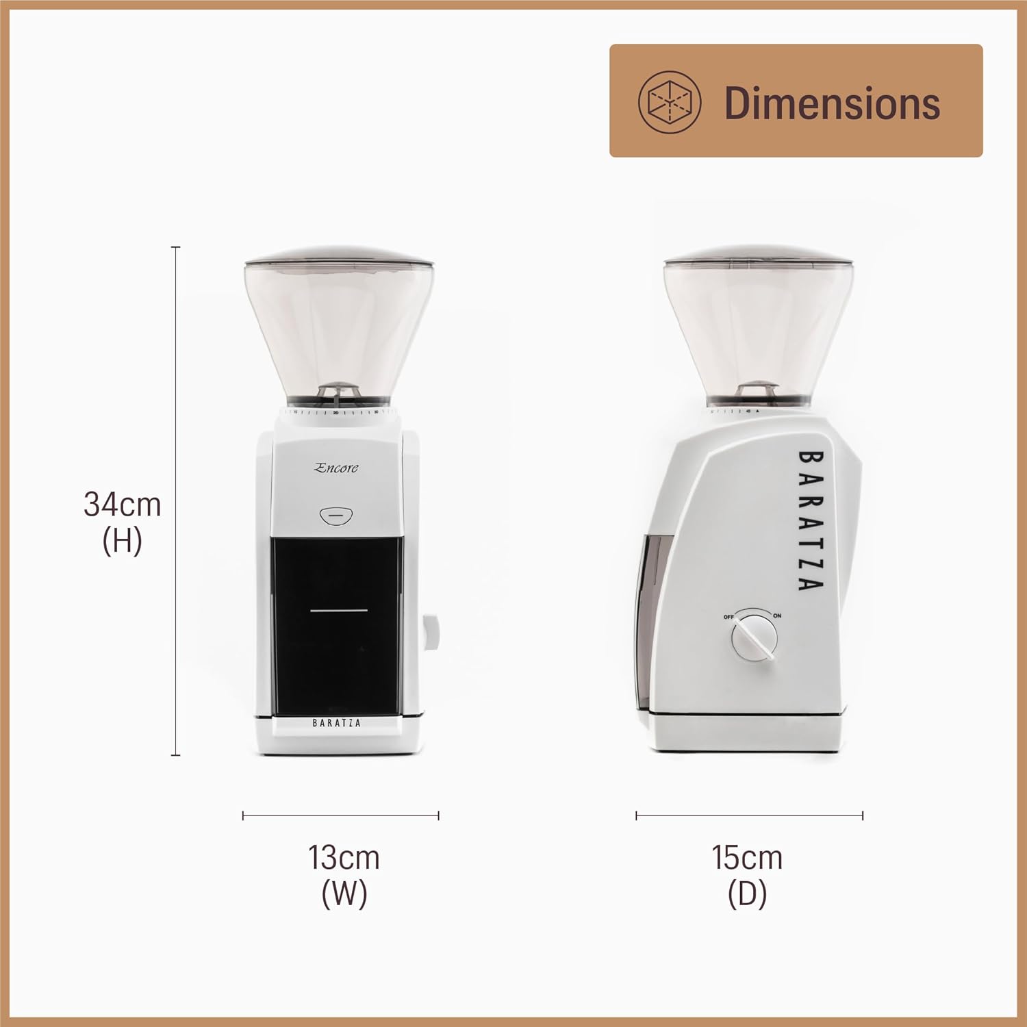 Baratza Encore Coffee Grinder ZCG485BLK, Black - Image 7