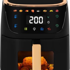 Panana Air Fryer, 8QT Large Capacity Air Fryer, Oilless Healty Cooker Airfryer Oven with 8 Presets, 1500W Air Fryers for Quick Meal, Home Use
