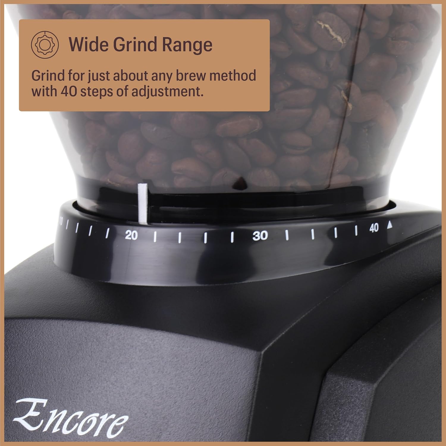 Baratza Encore Coffee Grinder ZCG485BLK, Black - Image 6