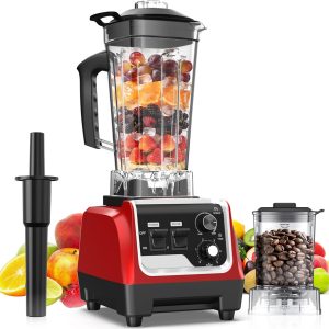 H-Duka 1800W Blender for Smoothies 70 oz Large Capacity Countertop Blenders with 20 oz Grinding Cup - 28000RPM High Speed Kitchen Blender for Ice Crushing, Frozen Drinks, Milkshakes & Puree