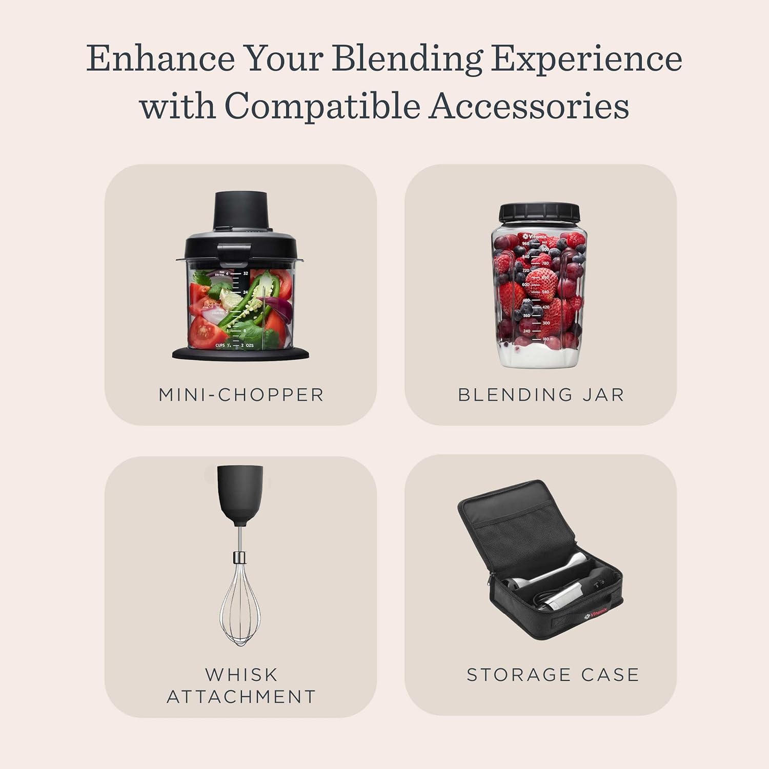 Vitamix 5-Speed Immersion Blender, Professional-Grade Hand Blender with 625-Watt Motor and Stainless-Steel Blade, Stainless Steel/Black - Image 8