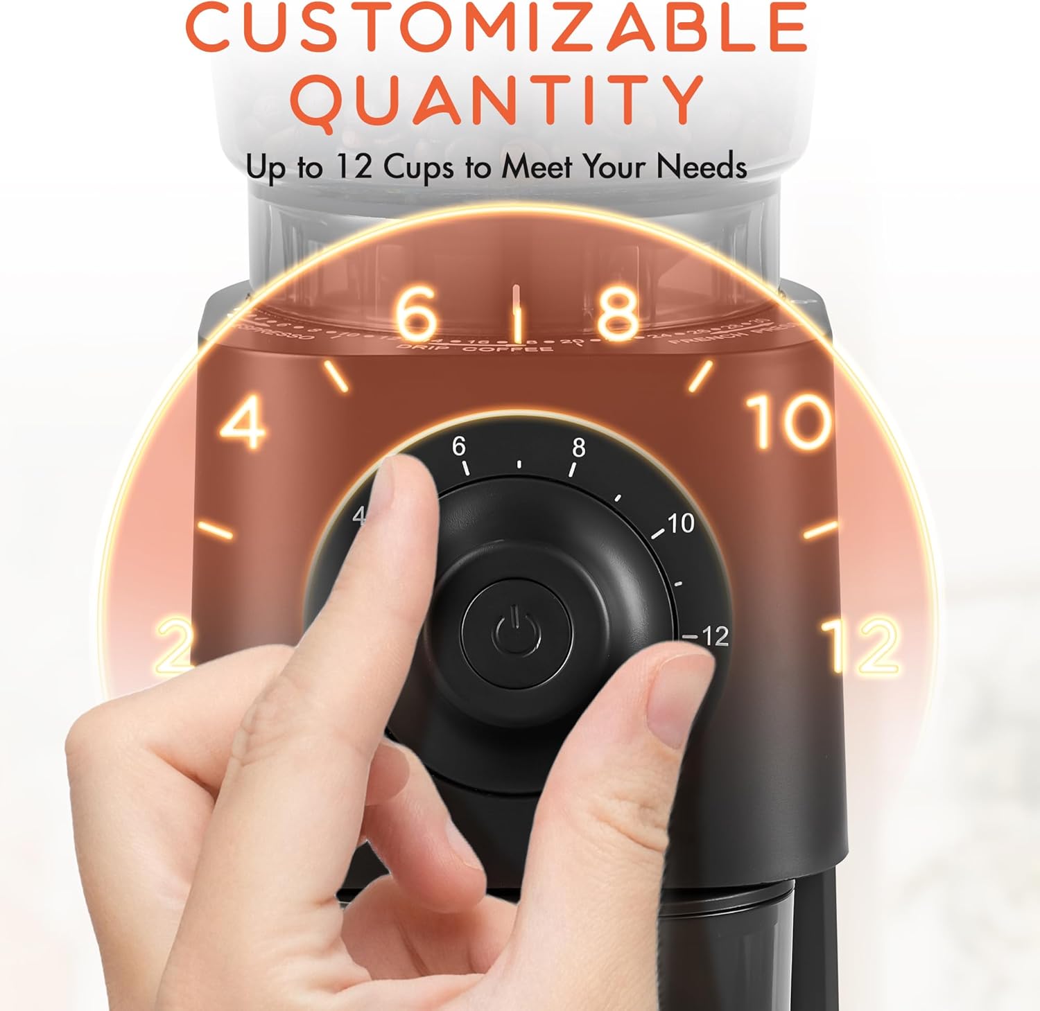 Coffee Grinder Electric, Conical Burr Coffee Bean Grinder with 30 Grind Settings - Image 4