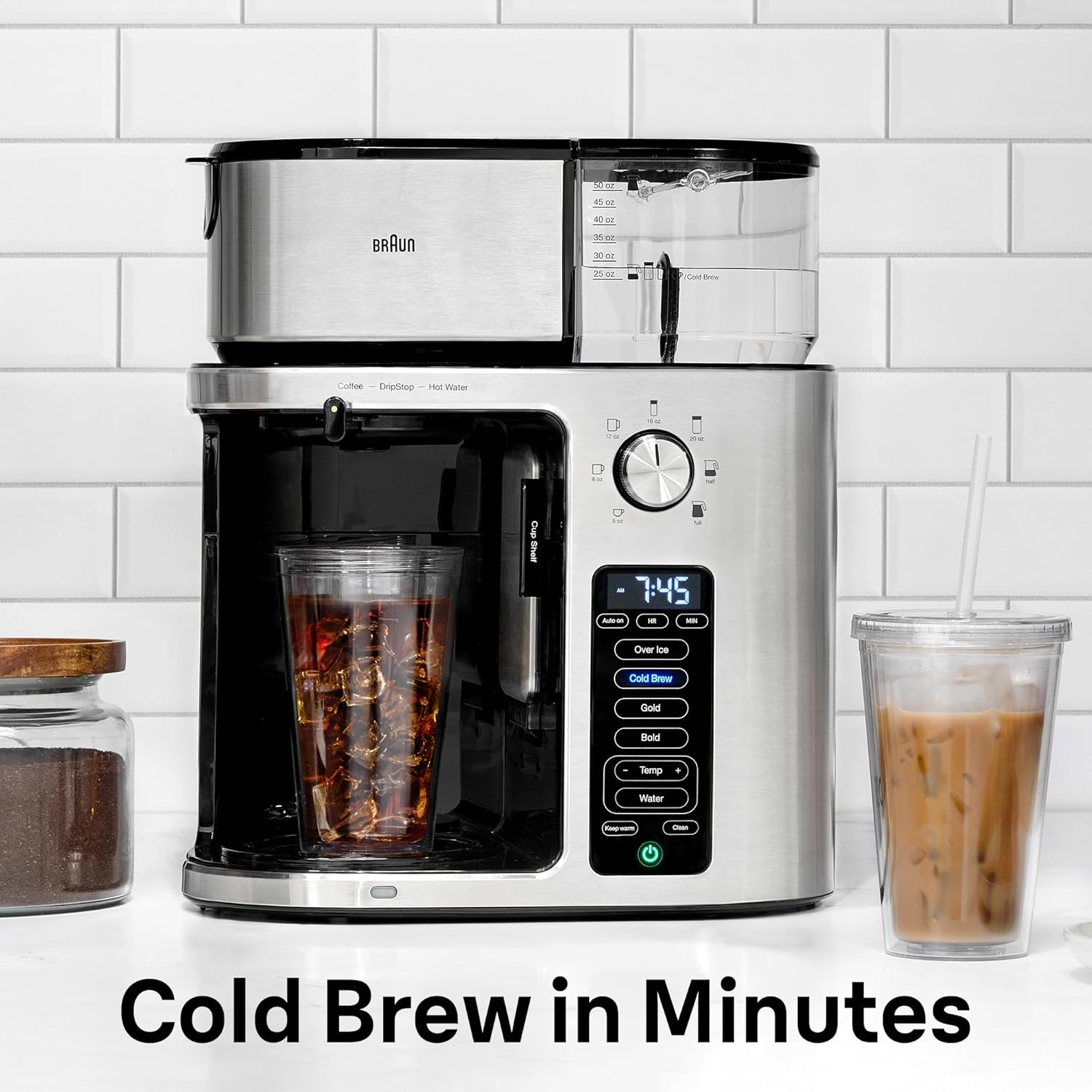 Braun MultiServe Plus 10-Cup Drip Coffee Maker - Hot & Cold Multi-Serve Brewer with Timer and Auto Start, Hot Water Dispenser, Over Ice Function, Stainless Steel & Pod-Free Design, KF9370SI - Image 2